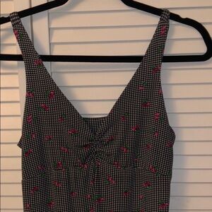 Vintage joe boxer gingham Cherry Night gown